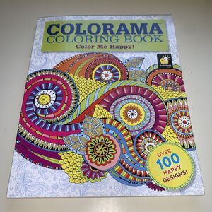 Colorama ™️ Color Me Happy! By TeleBrands Press Adult Coloring Paperback Book
